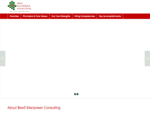 Tablet Screenshot of bee5manpowerconsulting.com